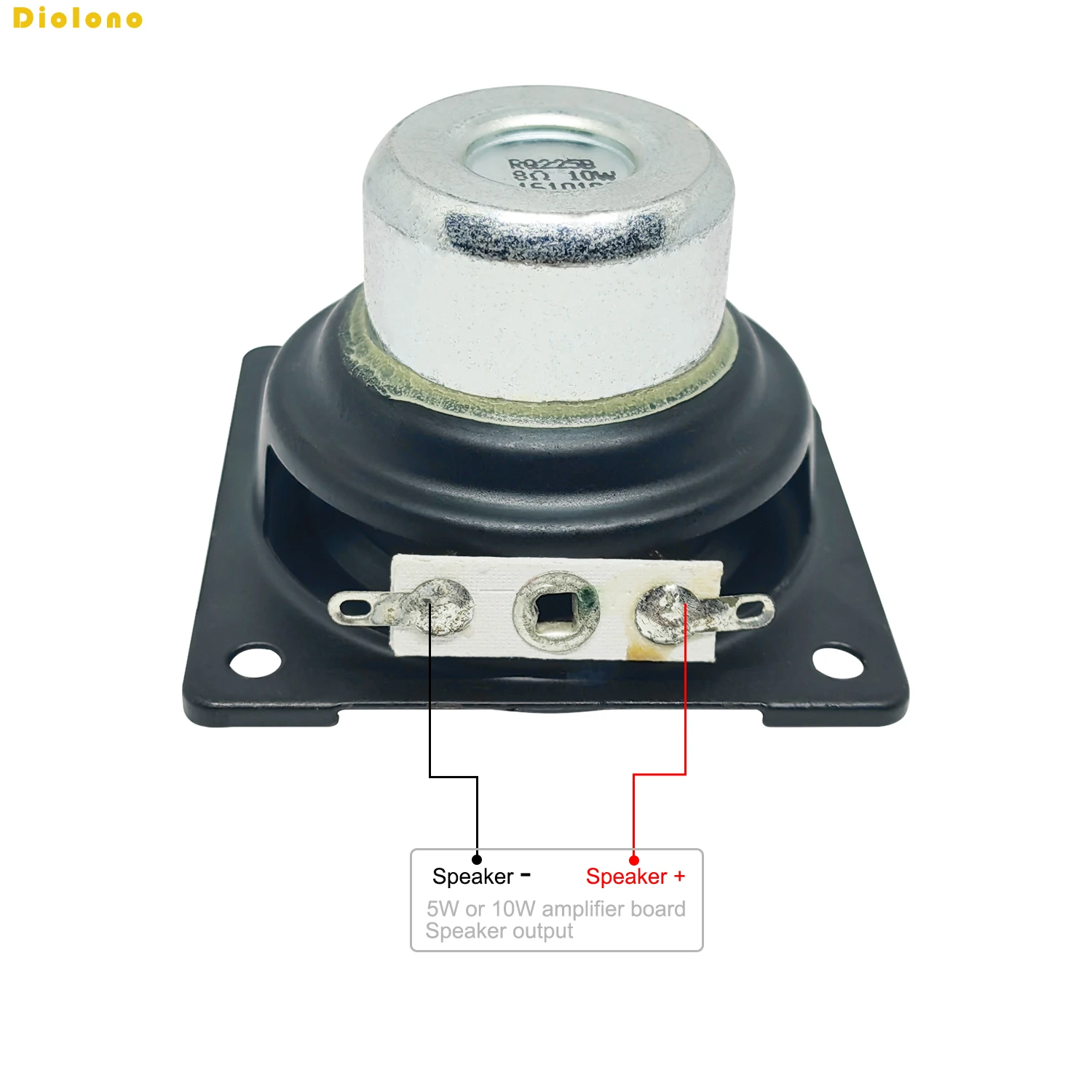 2pcs 8Ohms 10W 57mm Square 20mm Core Dual Neodymium Magnetic 38mm Long StrokeSpeaker 2 inch bluetooth Heavy Bass Loudspeaker