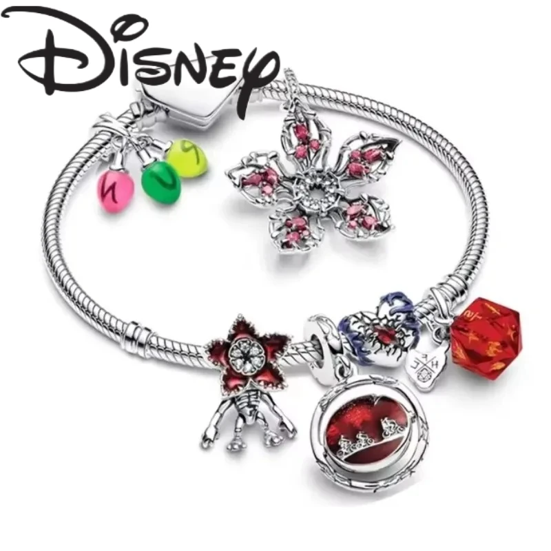 

Hot Selling New 925 Sterling Silver&night Lamp Heart&magic Flower Monster Pendant, Suitable for Original Women's Bracelet Charm