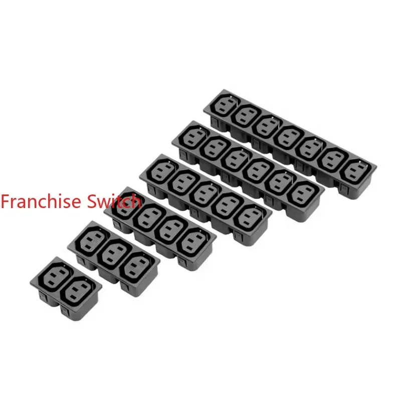 

10PCS AC socket power Double combination female seat hole R-302G5 original genuine