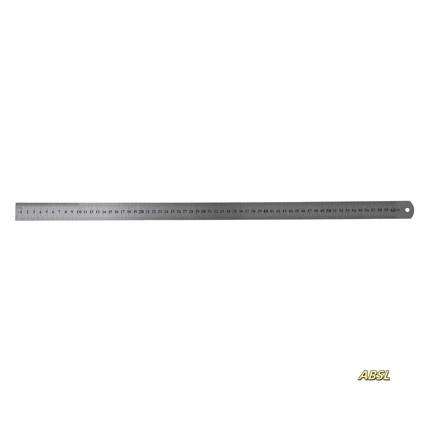 

2X Stainless Metal Measuring Straight Ruler 60Cm