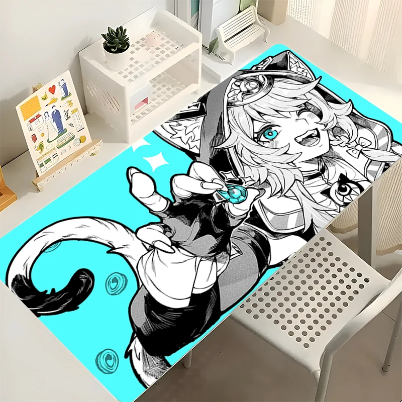 لوحة ماوس مطاطية صغيرة للكمبيوتر الشخصي لوحة مفاتيح الكمبيوتر المحمول سرعة الكمبيوتر Honkai Star Rail Cipher سطح المكتب حصيرة ملحقات الألعاب لوحة الماوس