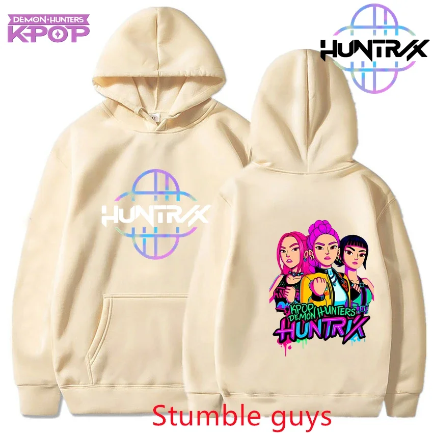 للجنسين Kpop شيطان الصيادين هوديي الحراري الخريف أنيمي الكرتون الدافئة عارضة البلوز الأزياء الرياضية #4