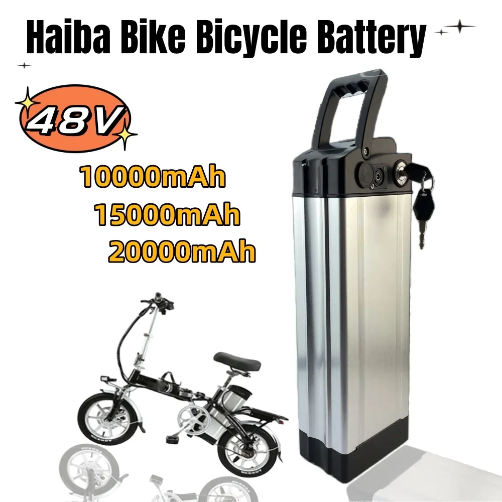 For 48V 10Ah/15Ah/20Ah Haiba bike Battery Pack Lithium Battery For MX21 AOSTIRMOTOR A20 Folding Electric Bicycle