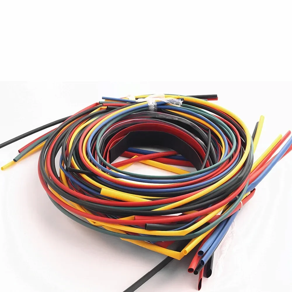 55M 6Colors  Heat Shrink Tube 2:1 Shrinkable Wire Shrinking Wrap Tubing Wire Connect Cover Protection Sleeving Wrap Tubes