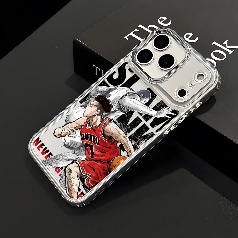 Slams Dunks Hanamichi Handyhülle für Samsung Galaxy S26 S25 Edge S24 S23 S22 S21 S20 FE Ultra Plus 5G Luxuriöse Transparente Abdeckung – Detail 3