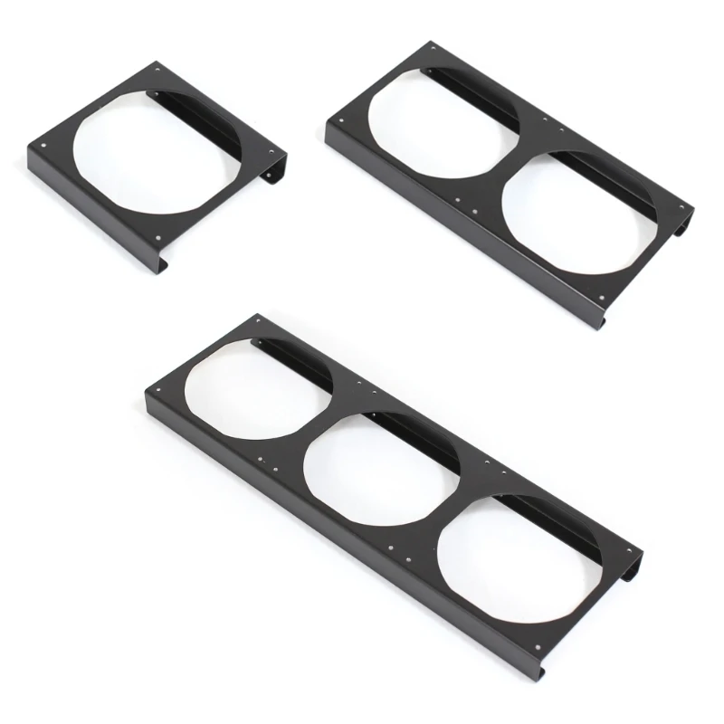 

77JD 12cm Computer Fan Mounting Bracket 25mm Height Increase Zinc Plateds Steel For Enhanceds PC Cooling And Airflows 2025 New