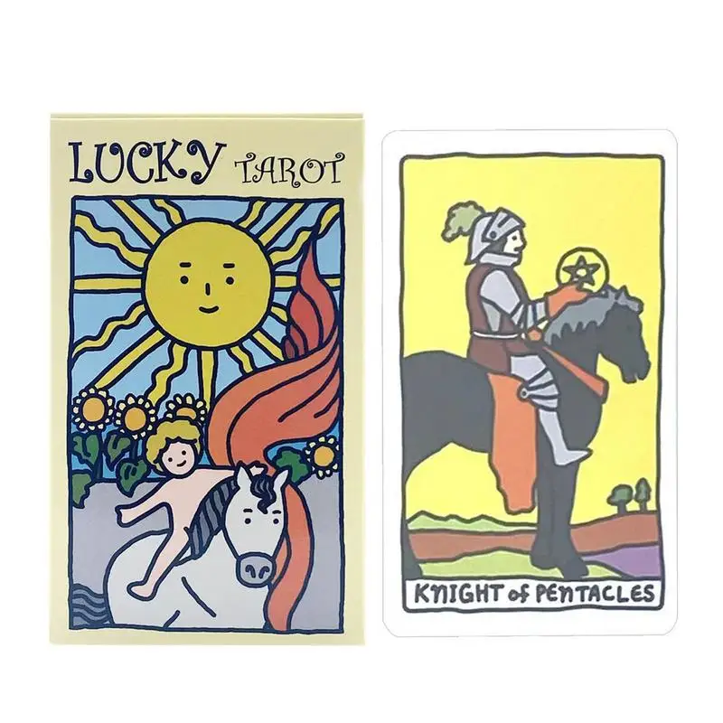 Lucky Tarot Cards Of Rider A 78 Messages Deck Oracle English Visions Divination Edition Borad Playing Games