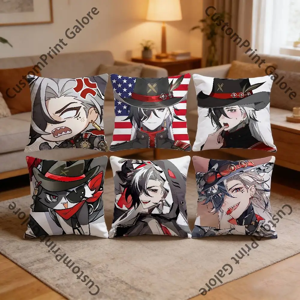 

Boothill Polyester Printed Pillow Cover Square 30 35 40 45 50 55 cm Soft for Sofa Bed Car Home Decor