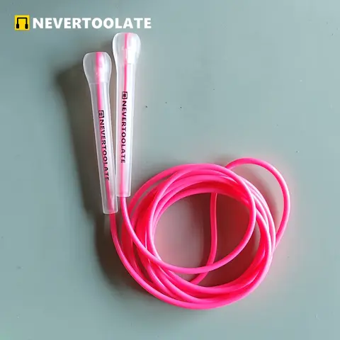 NEVERTOOLATE EXTRA LONG 3.2 미터 14cm abs 핸들 복싱 속도 소프트 PVC 점프 건너 뛰기 밧줄 엉킴 무료 건너 뛰기 크로스 피트 피트니스