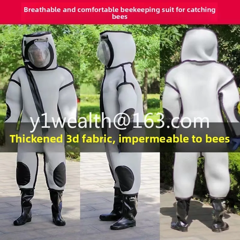 Hornet protective clothing, a full set of one-piece beekeeping anti-beekeeping, thickened matchmaker, and a fully enclosed mask