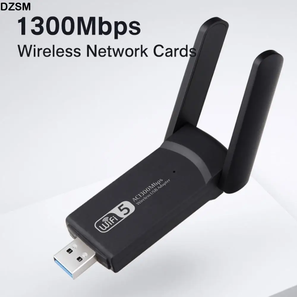 

Двухдиапазонный Wi-Fi USB-адаптер 2,4G/5Ghz Интерфейс USB3.0 1300 Мбит/с Драйвер ключа Wi-Fi Бесплатный приемник Беспроводная сетевая карта для офисного использования