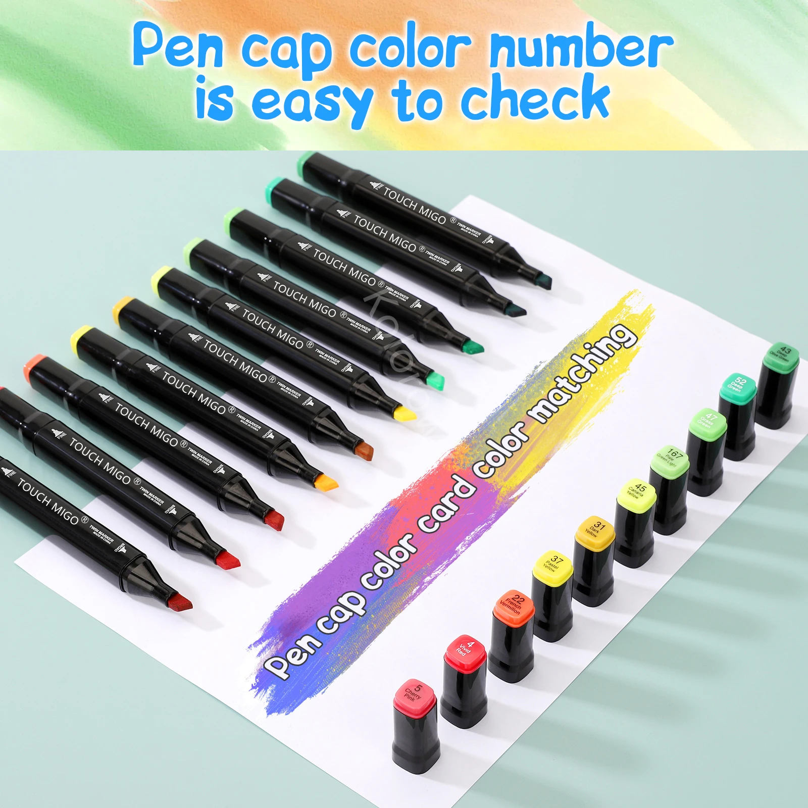 Alcohol Markers Dual Tips Permanent Art Markers Pen for Student & Adult, Sketch Markers for Painting, Coloring, Sketching image 5