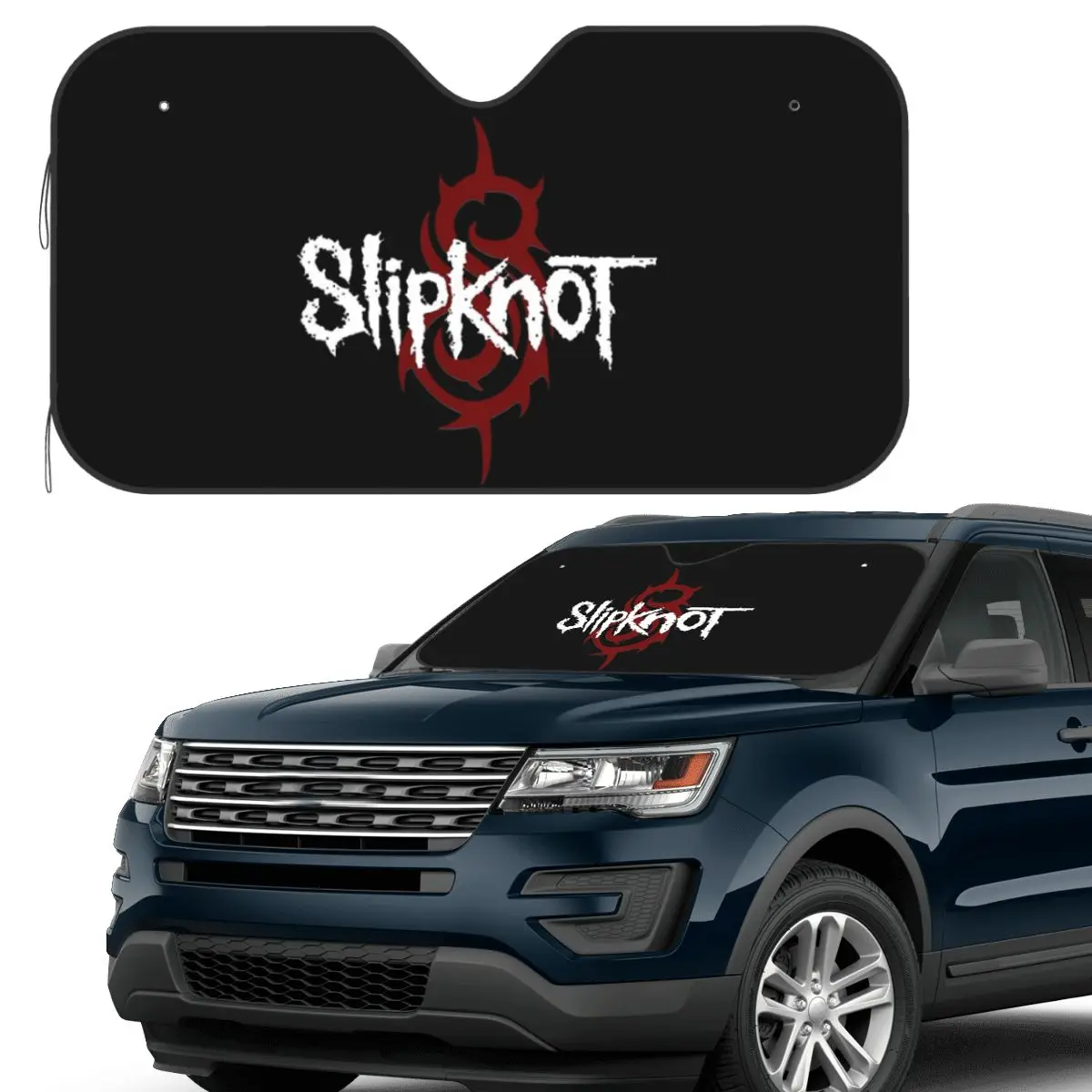 

S-Slipknots Heavy Mental Music ( Sunshade Windscreen Car Front Windshield Window Sun Visor Accessories Covers