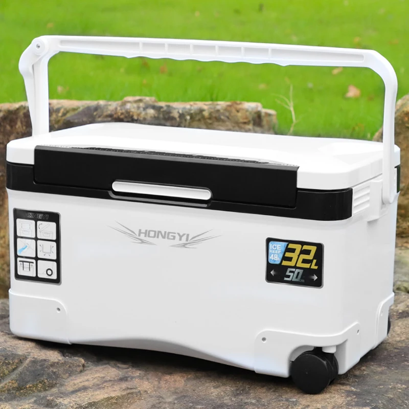 16L 32L 36L 48L 70L Fishing Ice Box Cooler Unique With Wheels 아이스박스 낚시쿨러 특가 아이스박스낚시용 Fishing Refrigerator Equipped 낚시아이스박스쿨러