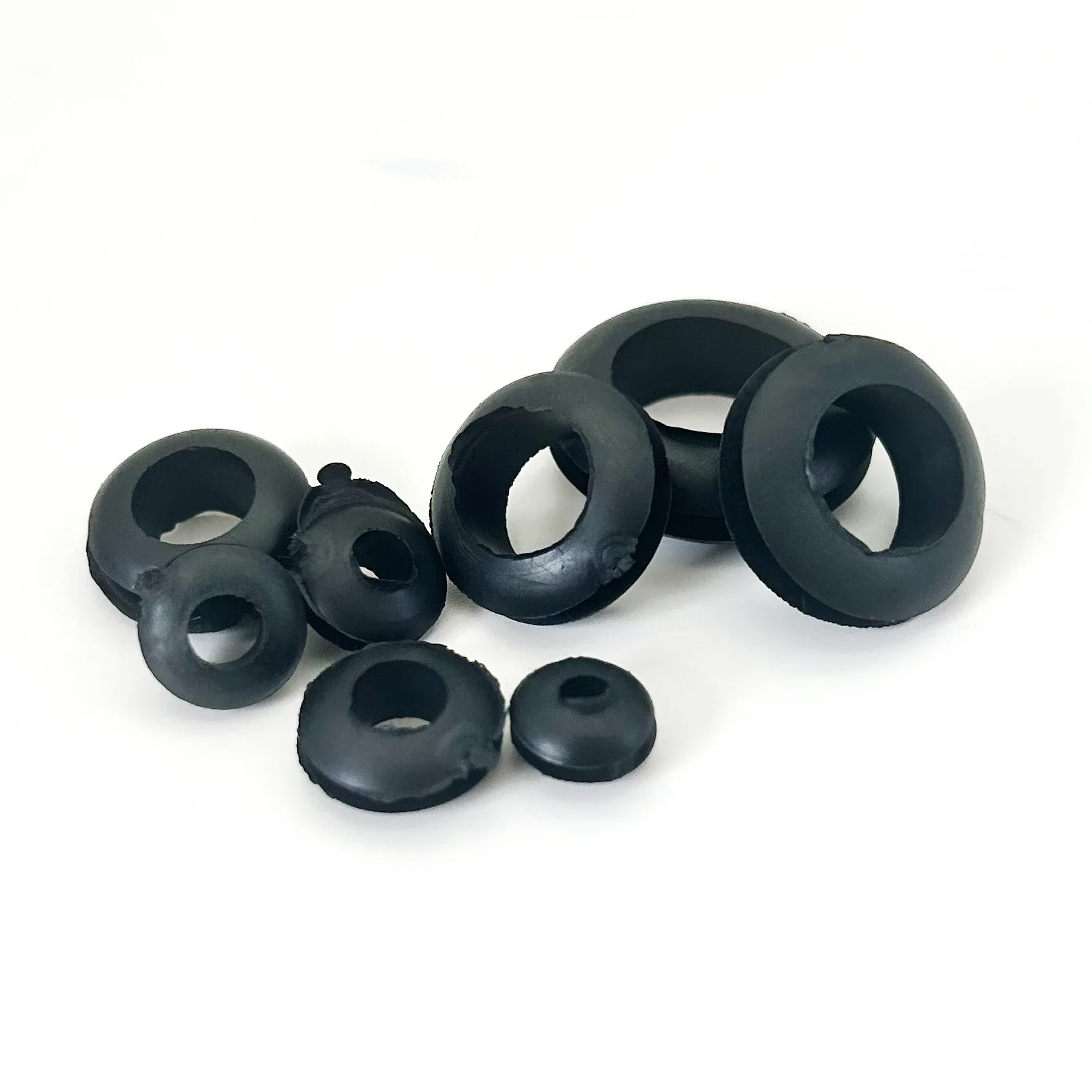 295 STKS Maat 3mm ~ 14mm Isolerende Zwarte Rubberen Grommet Kit Vlamvertragende Stofdicht Gat Stekkers Ringen voor Automotive Industriële