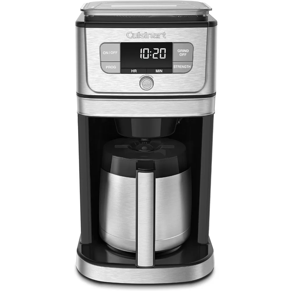 

DGB-850 Burr Grind & Brew 10-Cup Coffeemaker with Thermal Carafe, Black/Stainless Steel, Silver