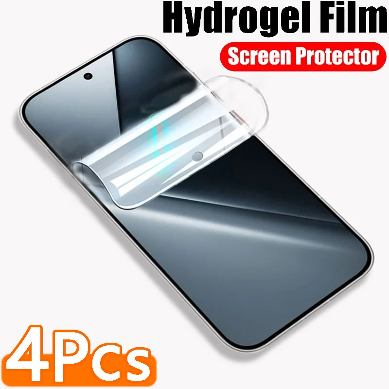 Película de hidrogel para Xiaomi Poco X8 Pro X8 Pro Max F8 F8 Pro F7 F7 Ultra, Protector de pantalla para Poco X7 X7 Pro, 4 Uds.