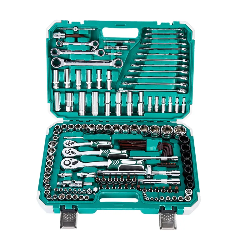 72 teeth 151PCS socket set chromium vanadium steel car repair auto body toolbox manual automotive repairs