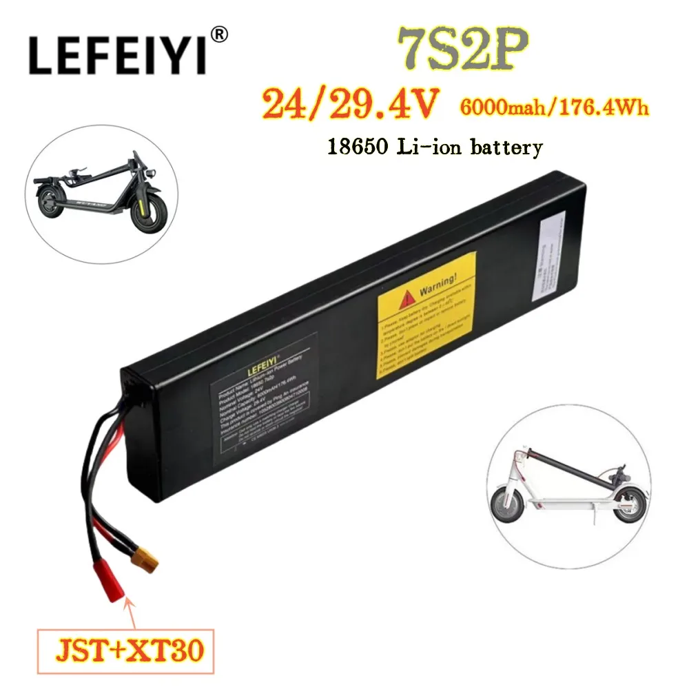 7s2p 29.4V 6000mAh 18650 Battery Lithium Ion Battery Electric Bicycle Scooter/Lithium Ion Battery Electric Scooter