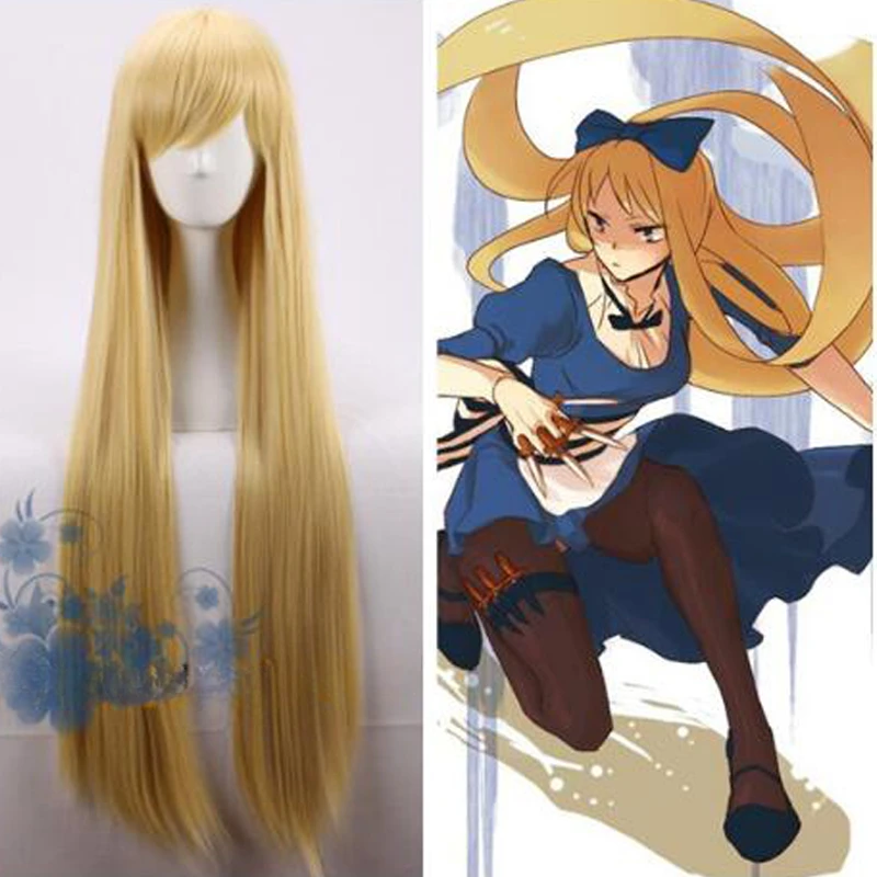 

Axis Powers Hetalia APH 100cm Long Golden Blonde Straigt Cosplay Belarus Nataliya Arlovskaya Synthetic Hair Wigs