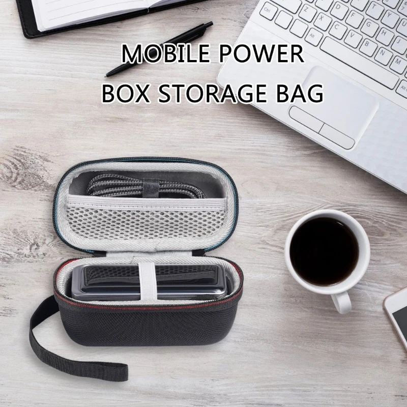 Durability Carrying Case For 65W 9600mAh Power Sources , Travel Case Water Resistant EVA Case Compartment Bag Holder