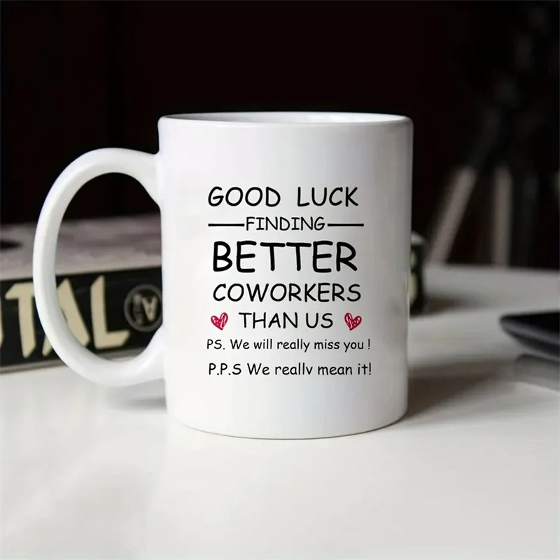 Cross-border trends Good Luck finding BETTRE heat transfer ceramic mug coffee tea cup