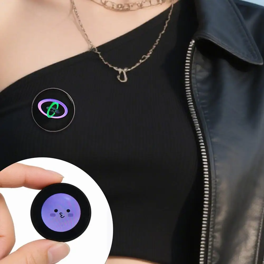 Mini Smart Desktop Decoration E-Badge Customizable Screen Display For Smart Apps Pendant Mini Display Screen