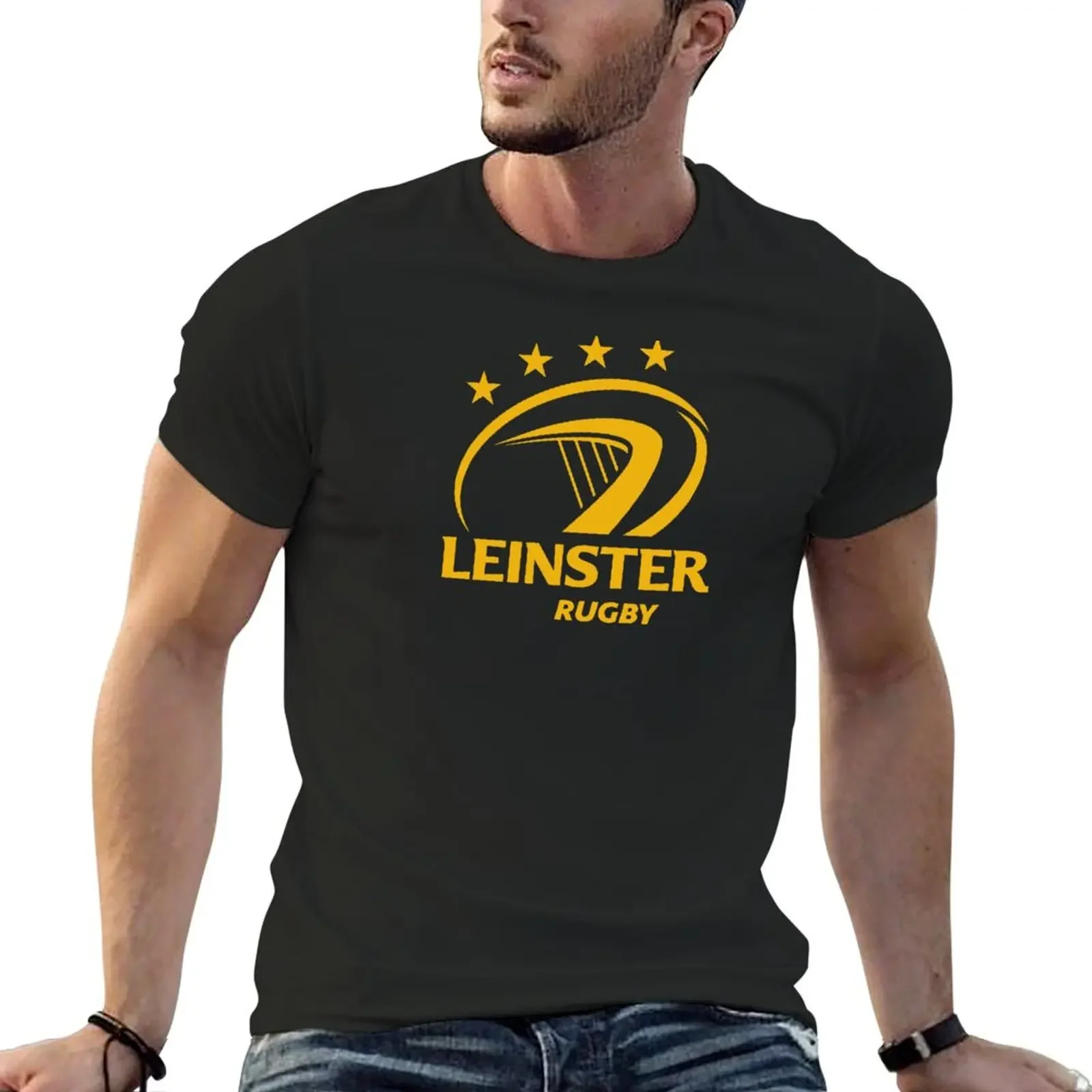 LEINSTER RUGBY - The Champions 4 Stars T-Shirt Aesthetic clothing new edition anime shirts men