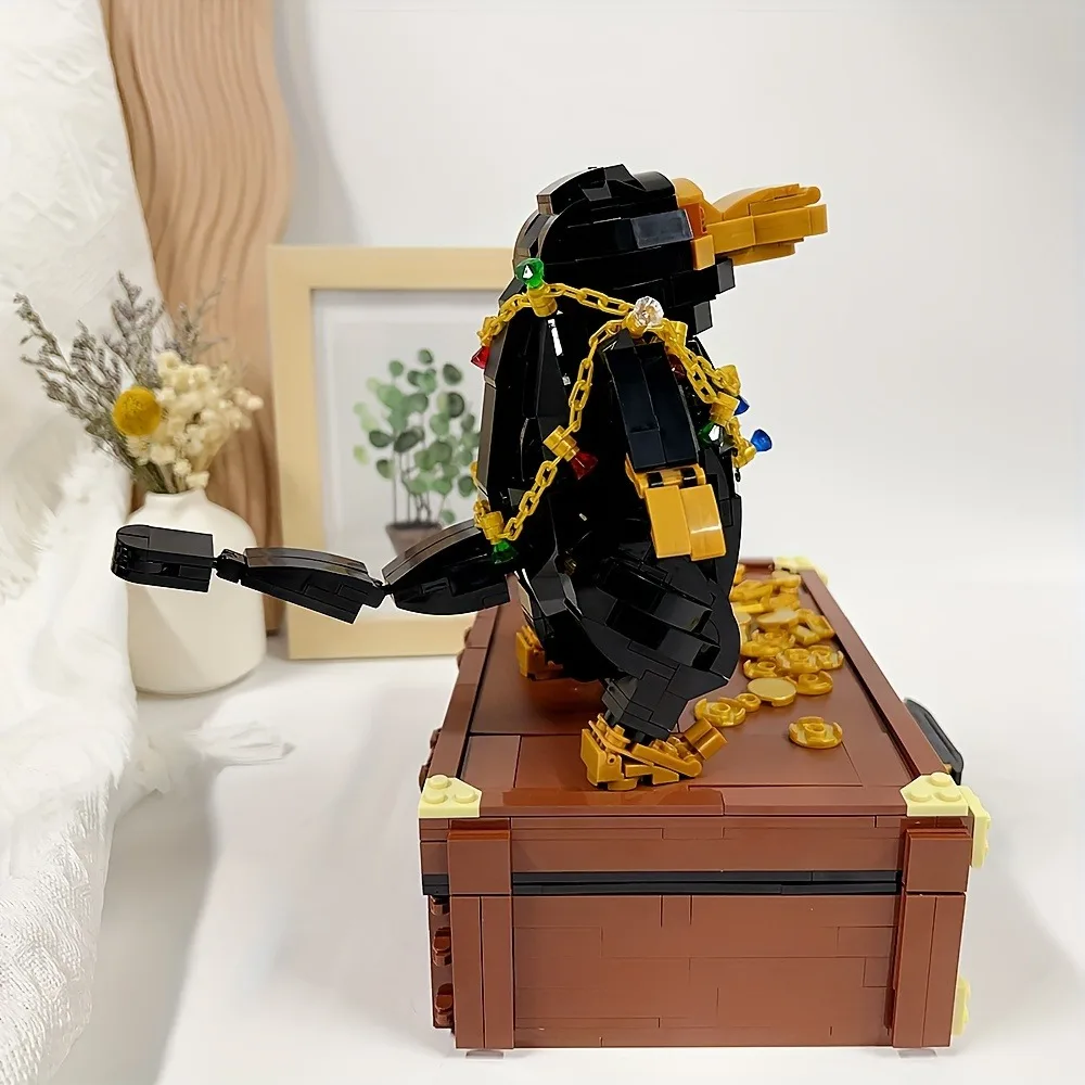 Ideas Animal Echidna Sniff Model Building Blocks Bricks 1404PCS Fantastic Beasts Desktop Decoration Assembly Kids Toys For Gift