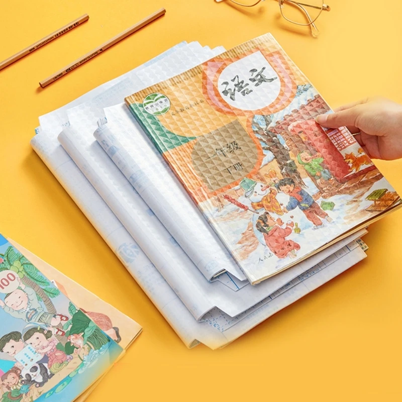 30 folhas diamante padrão livro caso protetor caderno capa livro transparente