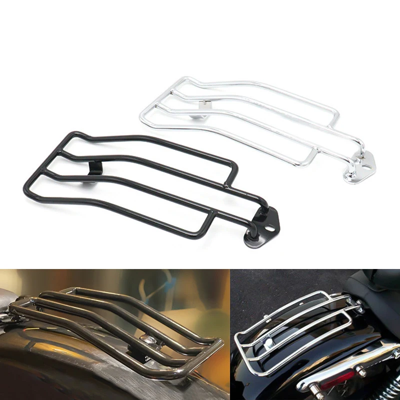 

Motorcycle Rear Fender Luggage Rack Solo Seat For Harley Sportsters XL883 1200