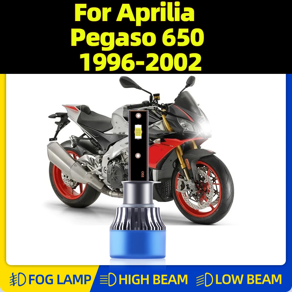 

60W Motorcycle LED Headlight Bulbs 10000LM Moto Lamps 12V 6000K For Aprilia Pegaso 650 1996 1997 1998 1999 2000 2001 2002