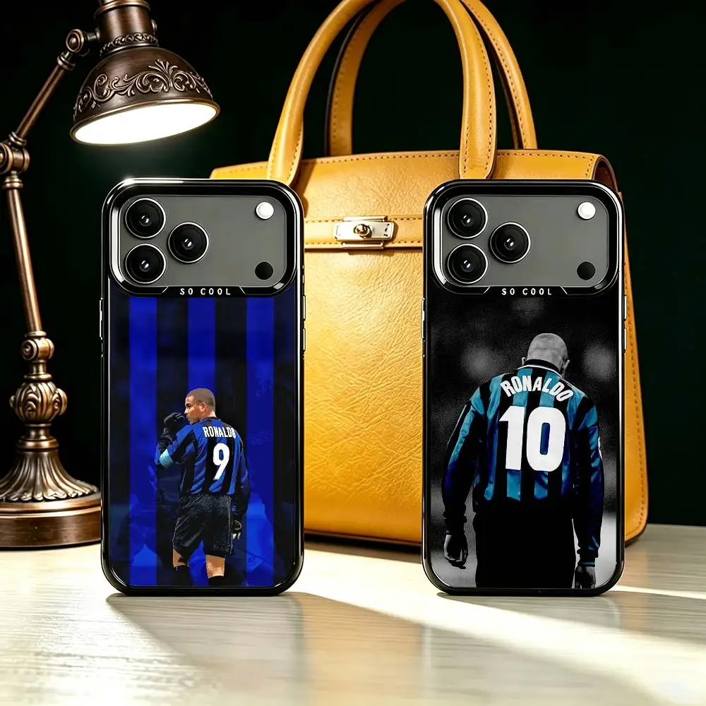 R-Ronaldo Nazario Phenomenon R9 Inner Silver Plating Basic Cover For iPhone 18,12,13,14,15,16,17 Plus,Pro Max,XS