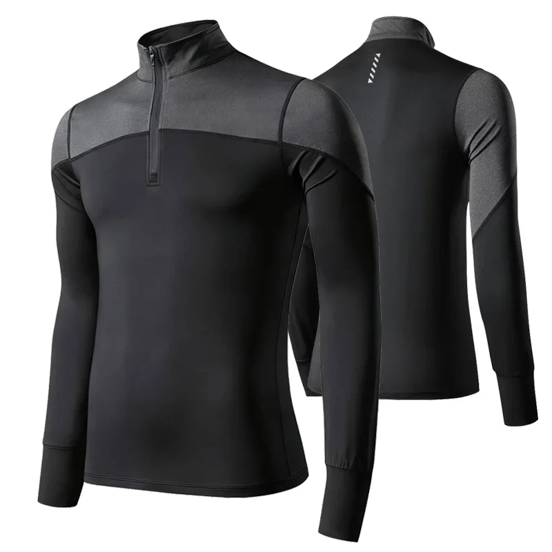 Men's Spring Quick-drying Basketball and Football Tight-fitting Clothes Sports compression T-shirts Running Tops gym clothing