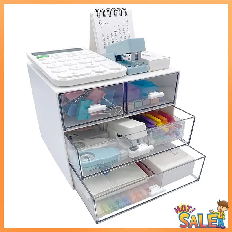 

AB68 Makeup Organizer, Desk Organizer With 4 Drawers, Sundries Organizer, Cosmetic Organizer, Bathroom Counter