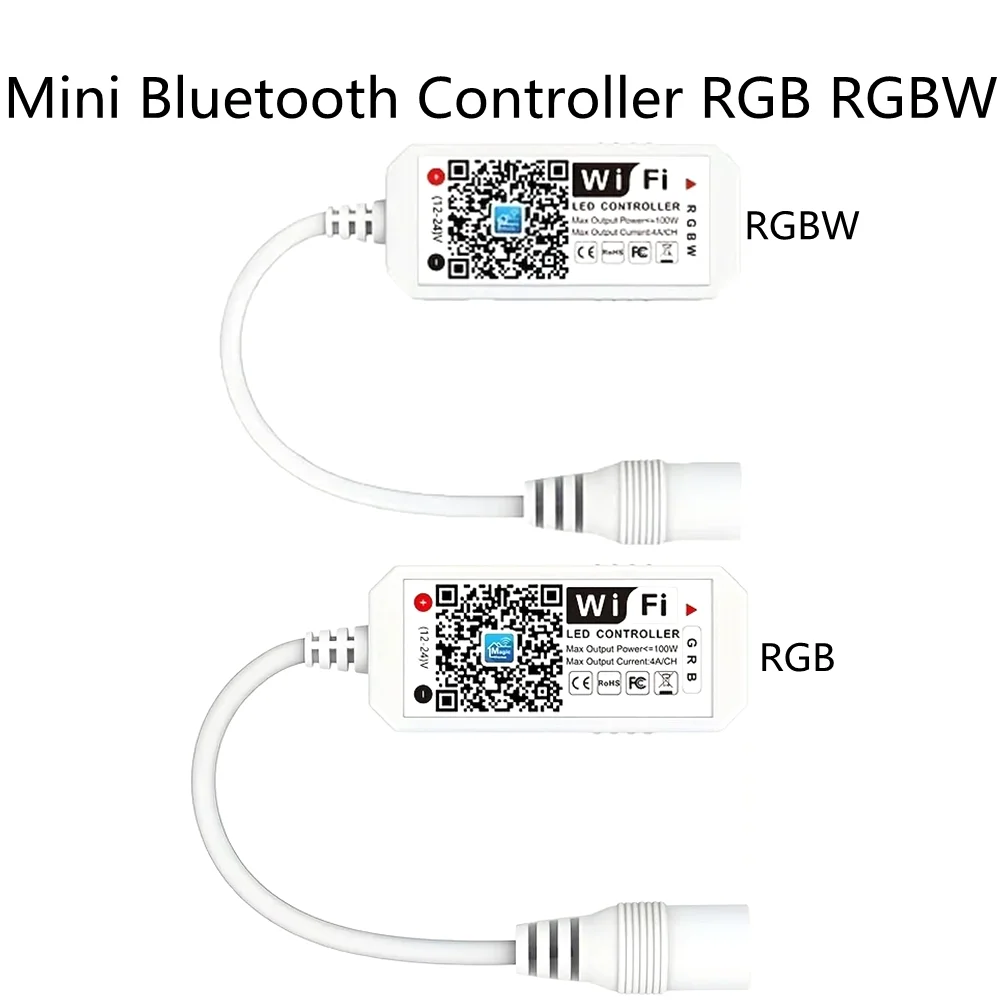 

RGB RGBW Мини Bluetooth WiFi Контроллер Android iOS Двойная система Совместимость Программируемая художественная сеть Magic Home Infra
