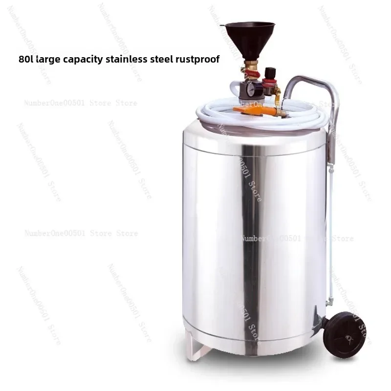 

Stainless steel high-pressure car washing foam machine in car washing beauty shop Thickened explosion-proof plastic foam bucket