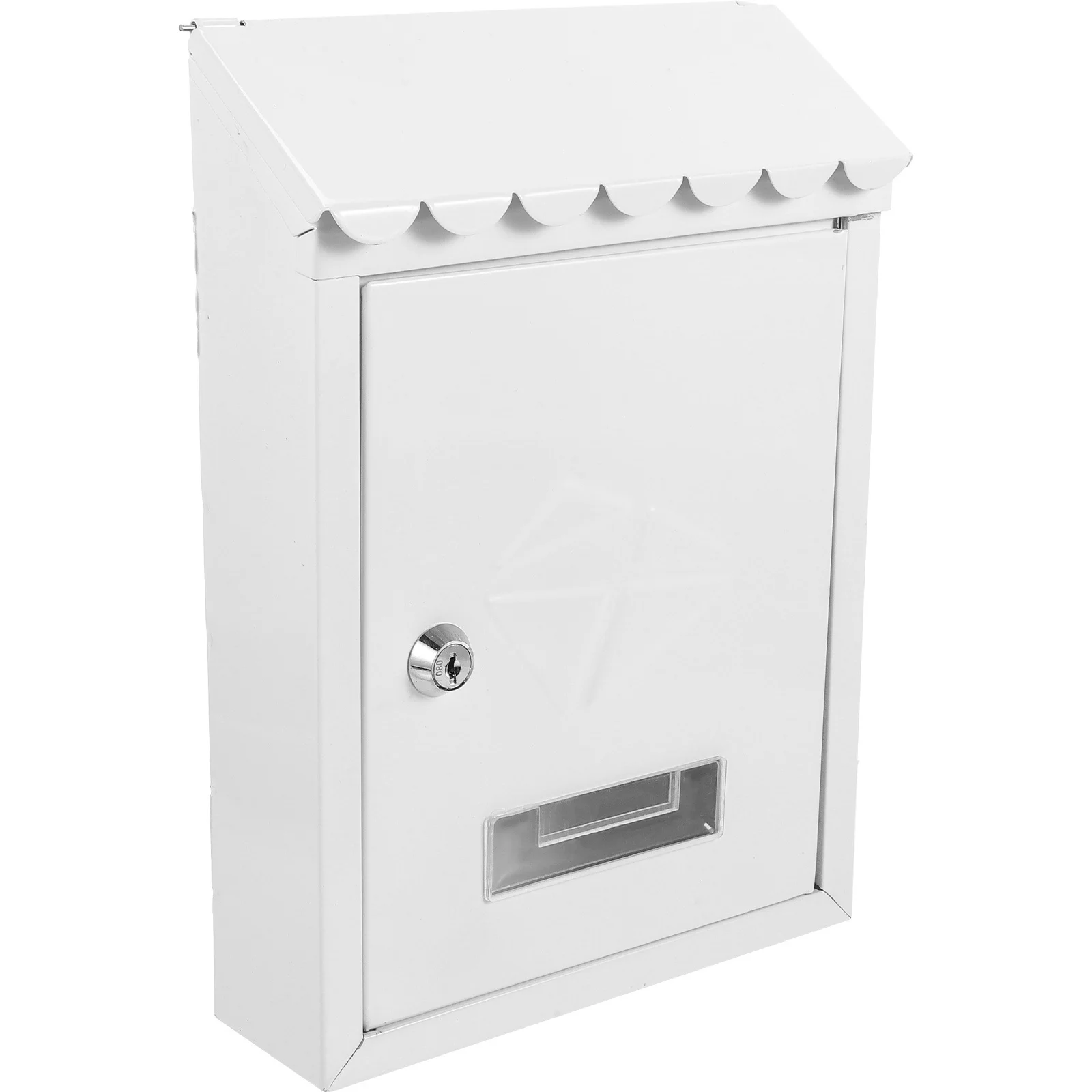 

Vintage Wall Mount Mailbox Heavy Duty Iron Letter Box for Household Company Suggestion Outdoor Waterproof Metal Post Box