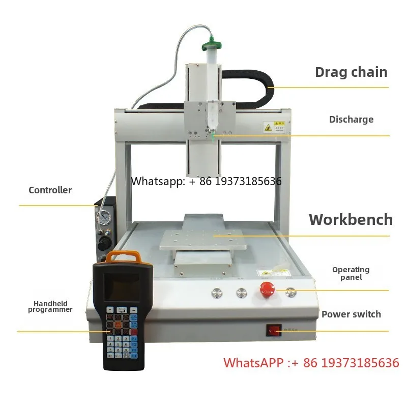 

Fully Automatic Flat Desktop Three-Axis Dispensing Machine Single Liquid/Dual Liquid Dispensing Industrial Machinery Equipment