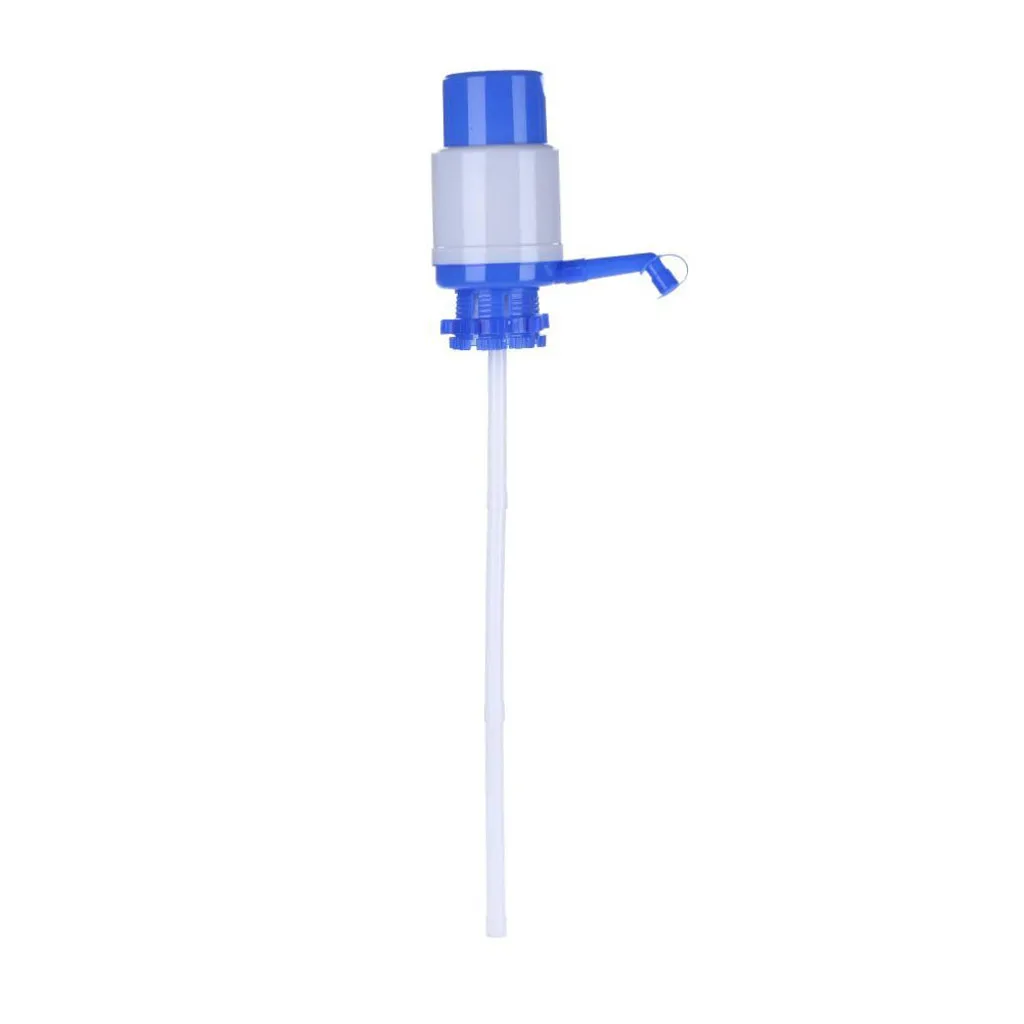 Manual Water Pump Bottle Kettle Manual Distributor Camping Water Dispenser Spigot Blue Water Pump Household Bucket Water Faucet view 4