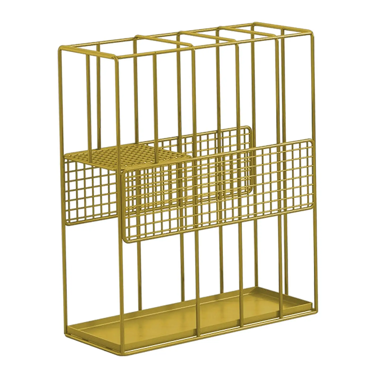 Umbrella Storage Rack Freestanding Detachable Drip Tray for Office Entryway