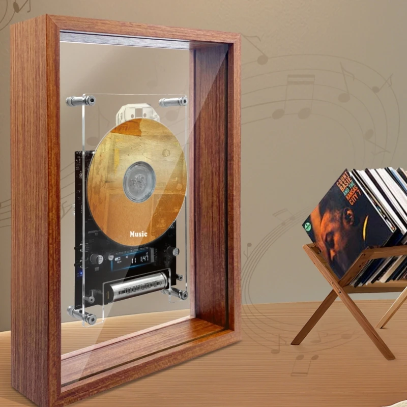 

Multi Disk cd Player with Bluetooth for Home Removable Battery for Long Playtime Retro-Industrial Design Wall-Mountable Gifts