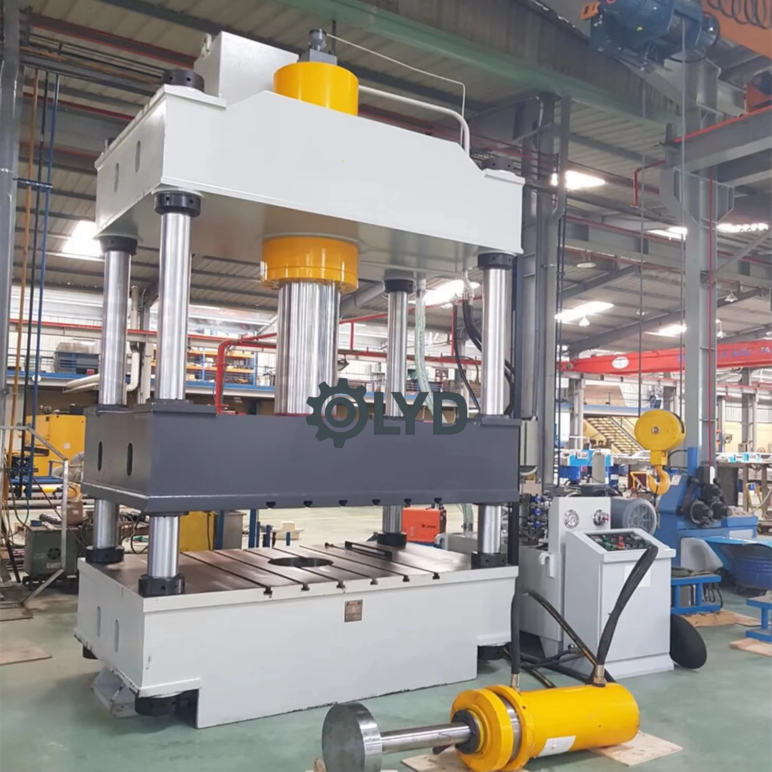 CIF Price Four Column Hydraulic Press Small Power Press 10/50/100T Dismantling Stretching Straightening Machine