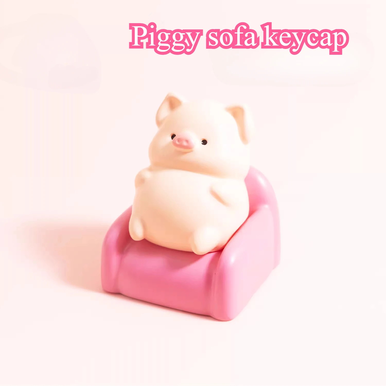 

Little Pig Sofa Theme Keycaps Set 3D Resin Artisan Key Caps Custom Original Handmade Keycaps for Mechanical Keyboard Accessories