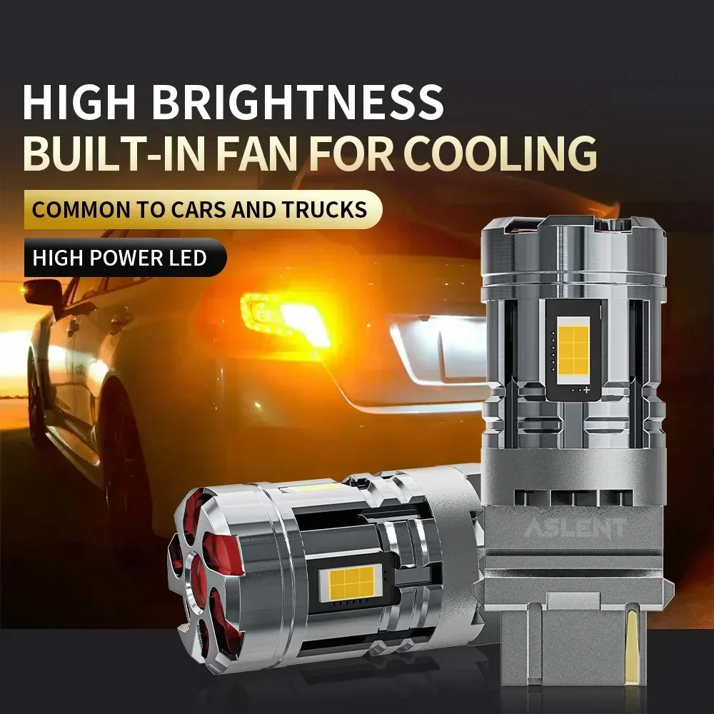 2x7443 W21/5W T20 7440 W21W WY21W LED P21W PY21W P21/5W 1156 3156 3157 Luce per auto Canbus Fan Indicatori di direzione Freno Luci di retromarcia