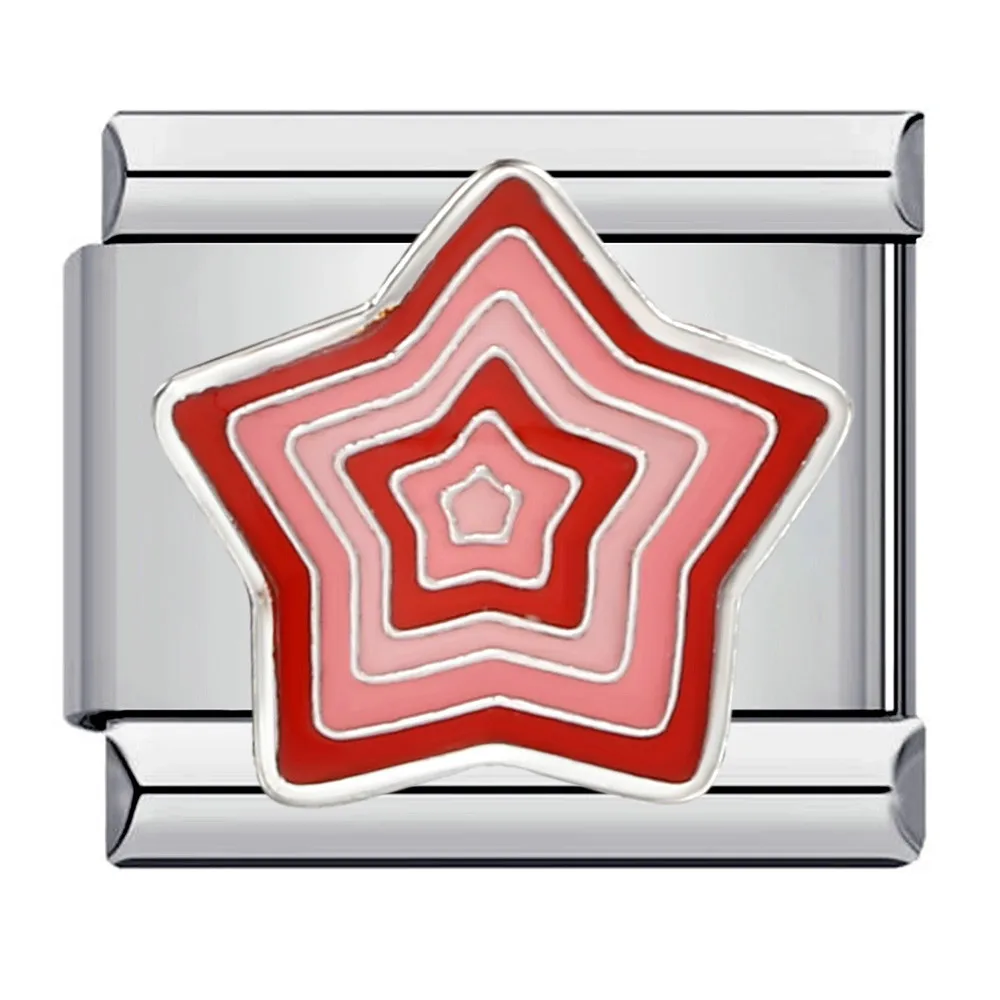 URING 2025 موضة جديدة Y2k الملونة الصقيل ستار وصلات سحرية صالح 9 مللي متر سوار الفولاذ المقاوم للصدأ صنع سلسلة اليد لتقوم بها بنفسك مجوهرات #3