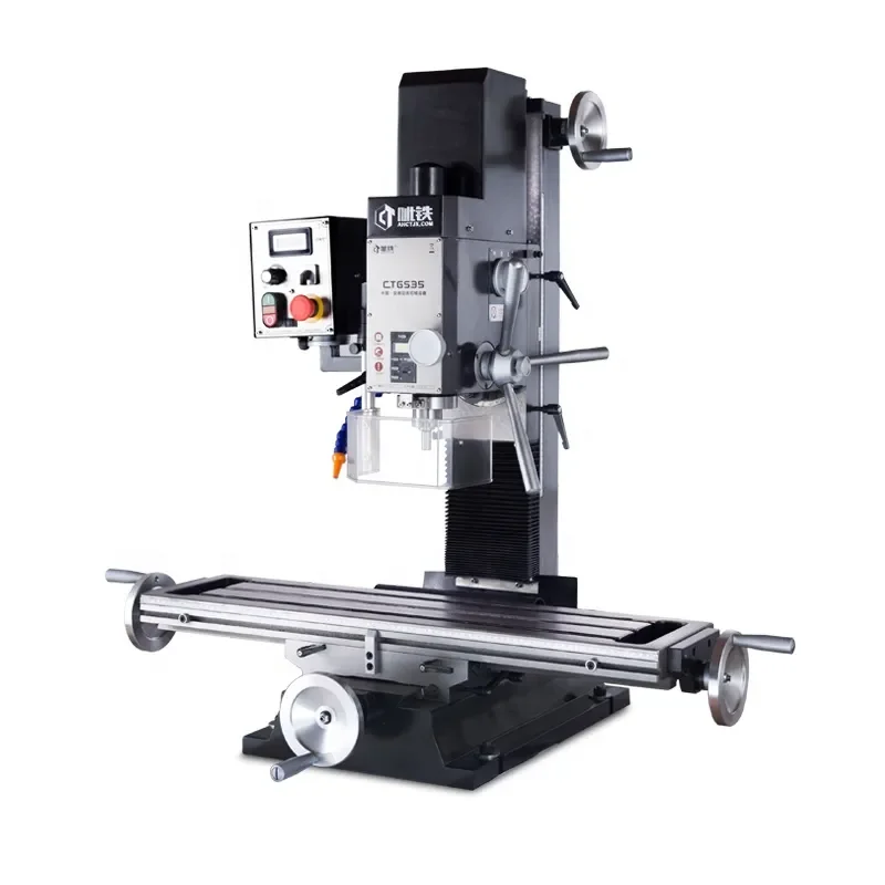 for CTGS35 Mini Metal Lathe Machine Milling Drilling with Engine Gearbox PLC 220V Multifunctional