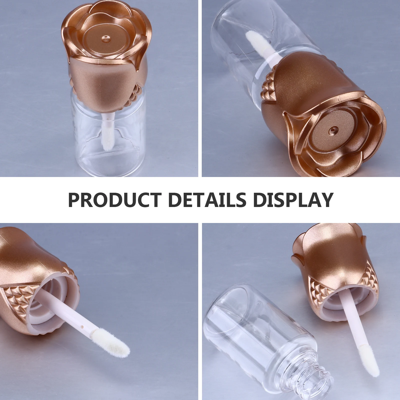 15 pçs recipiente rosa capa bálsamos tubo diy garrafa de plástico bálsamo labial tubo garrafa tamanho viagem bálsamo labial titular 💄