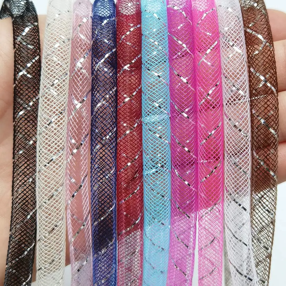 20Yards Mesh Tube Clothing Accessory DIY Crafts Wedding Party Bracelet Hairpin Crinoline Decoration Ribbons Empty Core Mesh Tube