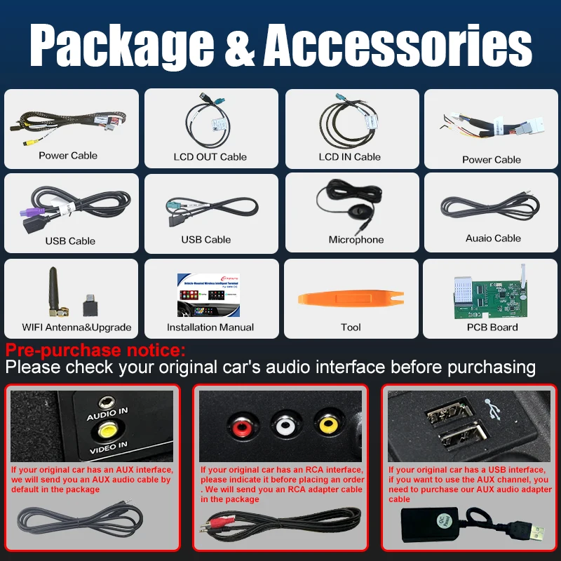 Wireless CarPlay Android Auto Adapter for Infiniti Q50 Q50L QX50 Q60 QX60 QX80 Nissan Patrol Mirror Link AirPlay Retrofit Kit